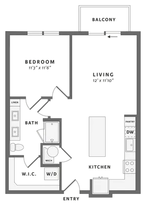 One bedroom