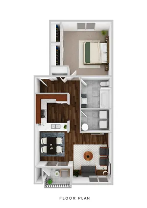 The Finch_One Bedroom Floorplan