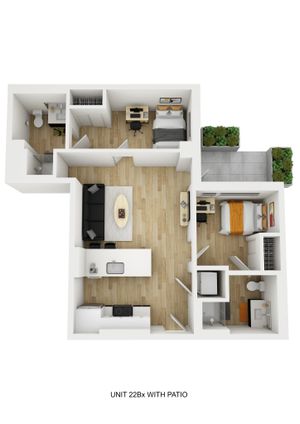 2x2 Courtyard A