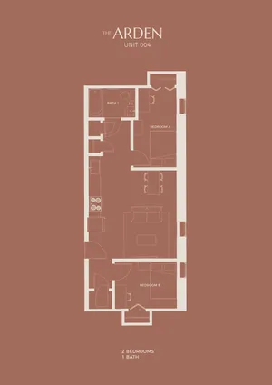 2 Bedroom x 1 Bath