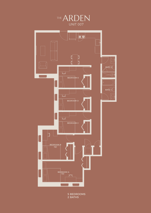 5 Bedroom x 2 Bath