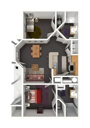3D Furnished View