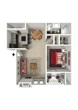 A3 - 1x1 - 722 SqFt.