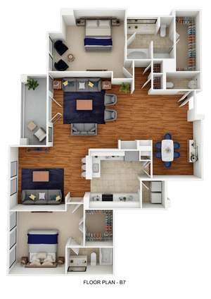 2 bd / 2ba 1752 sqft