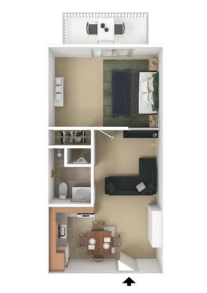 Studio | 400 sqft