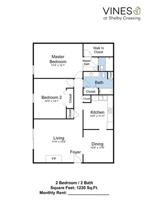2 Bed 2 Bath
