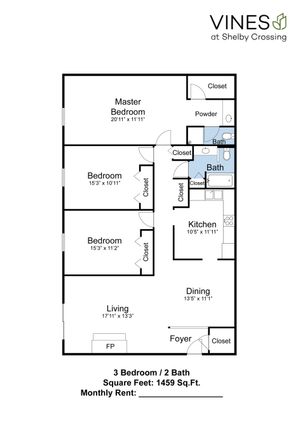 3 Bed 2 Bath