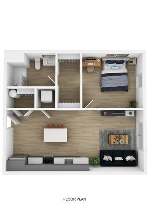 1 Bed 1 Bath 3D