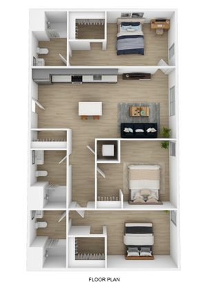 3 Bed 3 Bath A 3D