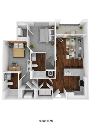East Village B2 Floor Plan