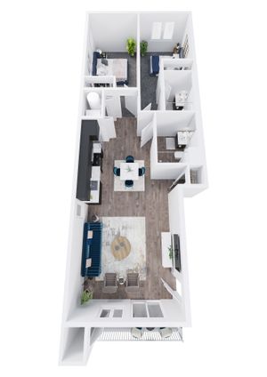 Two Bedroom B Floor Plan