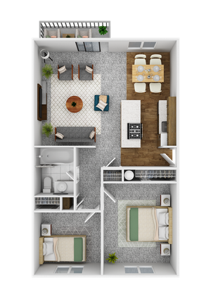 two bedroom floor plan creston villas
