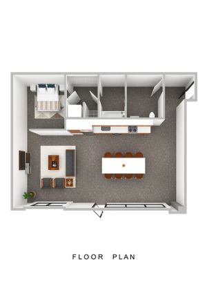 Live work floor plan rendering