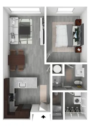 1 Bedroom D Furnished