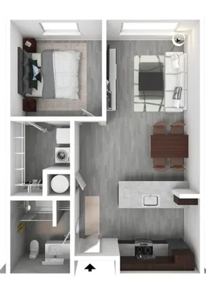 1 Bedroom A Furnished