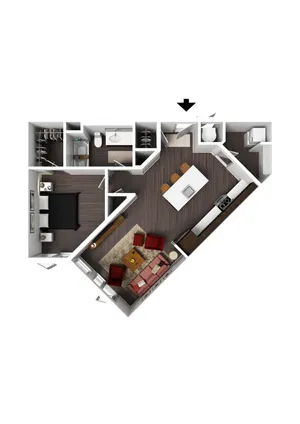 1 Bedroom Luxury B - Furnished
