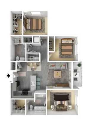 3 Bedroom Furnished