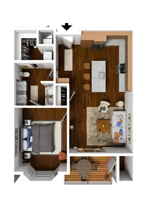 1 Bedroom B Premium