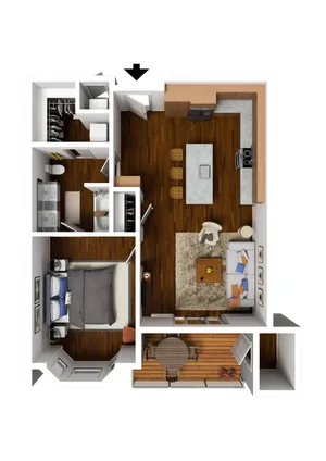 1 Bedroom C Premium