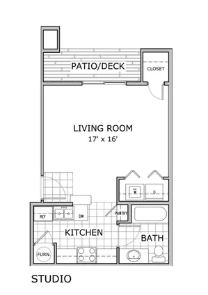 Studio-Phase-Two-Floor-Plan-Battlefield-Park-Apartments