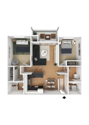 Elan Villa Parq Allure 3D Floor Plan