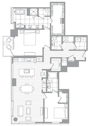 V / 2 Bedroom / 2 Bath