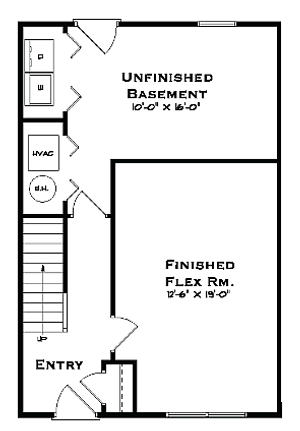 Gettysburg Ridge 4 Bedroom First Floor Plan w/o Garage