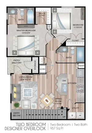 Two Bedroom Designer with Garage