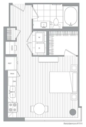 A / Studio / 1 Bath
