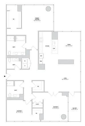 Three Bedroom C-03 - 1829 Sq. Ft. - L43-44