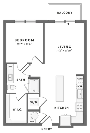 One bedroom