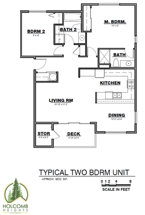 Two Bedroom Floorplan