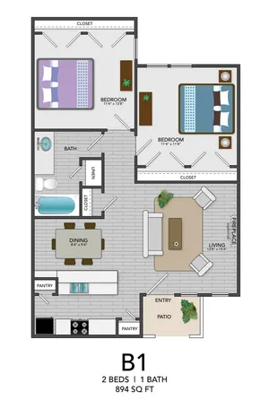 B1 - 2BD 1BA- 894SF