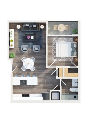 3D Floorplan 1x1D Toyon