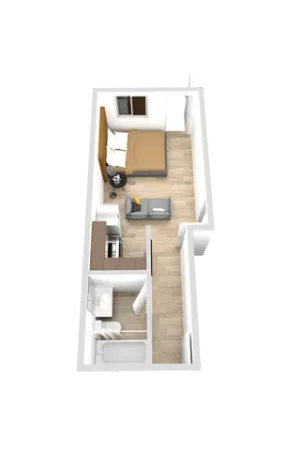Explore Studio, 1 Bath