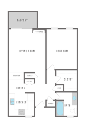 1 Bed 1 Bath