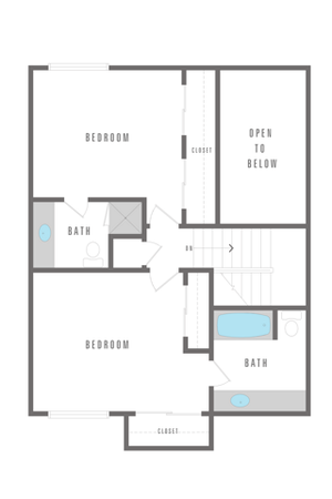 2 Bedroom 1.5 Bath