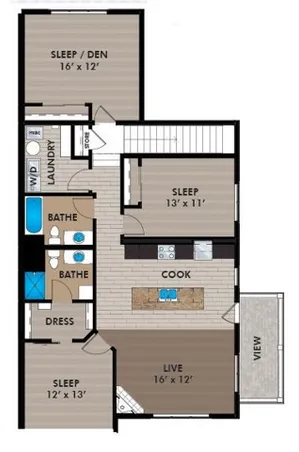 Oregon WI Apartments Floorplan