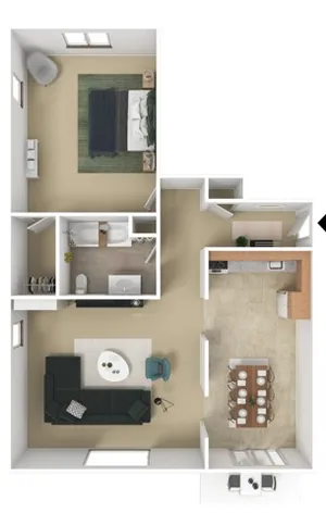 One Bedroom Deluxe | 850 sqft