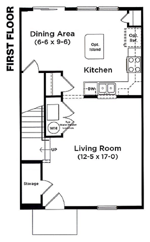 Burhans Village 3 Bedroom First Floor Plan