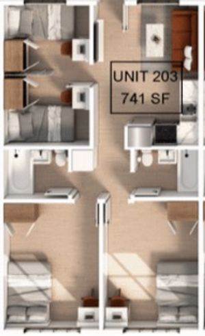 3 Bedroom | 2 Bathroom B Apartment