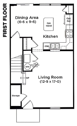 Burhans Village 3 Bedroom First Floor Plan