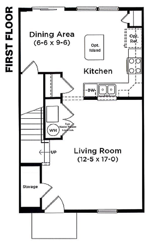 Burhans Village 3 Bedroom First Floor Plan