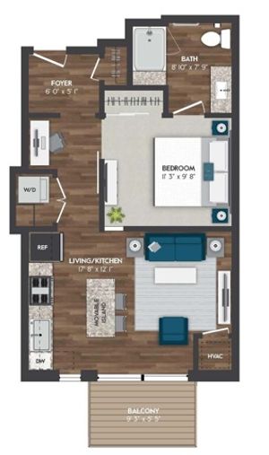 B3 | 1x1 | 576 sq ft