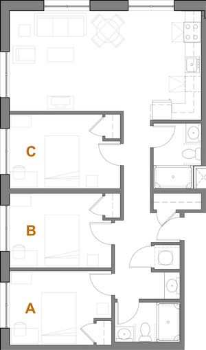 Building A - Units 1202, 1302, 1402, 1502, 1602
