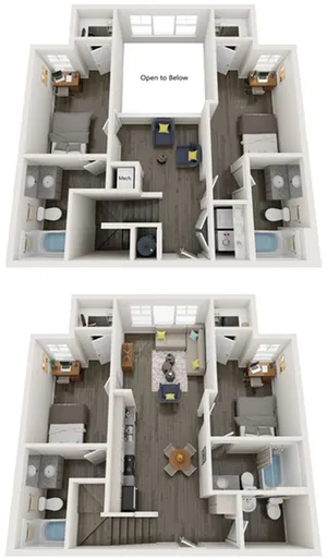 TH-D4 | 4 bed 5 bath | from 1621 square feet