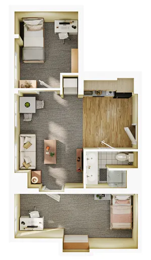 B1 - 2BR/1BA