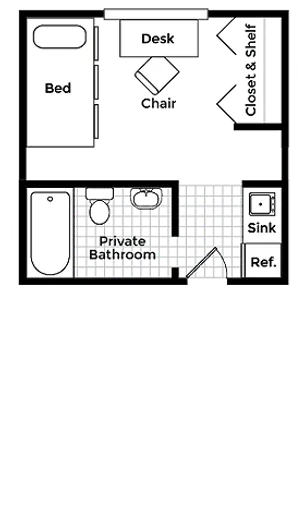 XL Single Private Bath