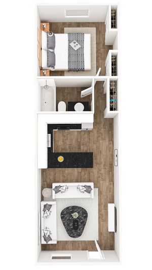 1 Bedroom Floor Plan