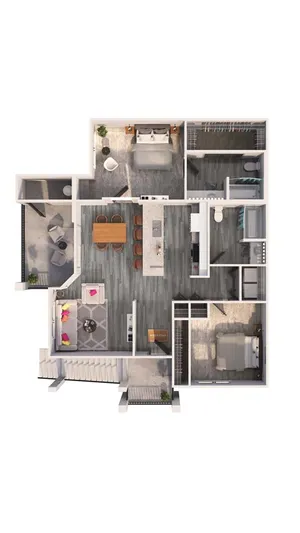 B2TH | 2x2 | 1233 sf